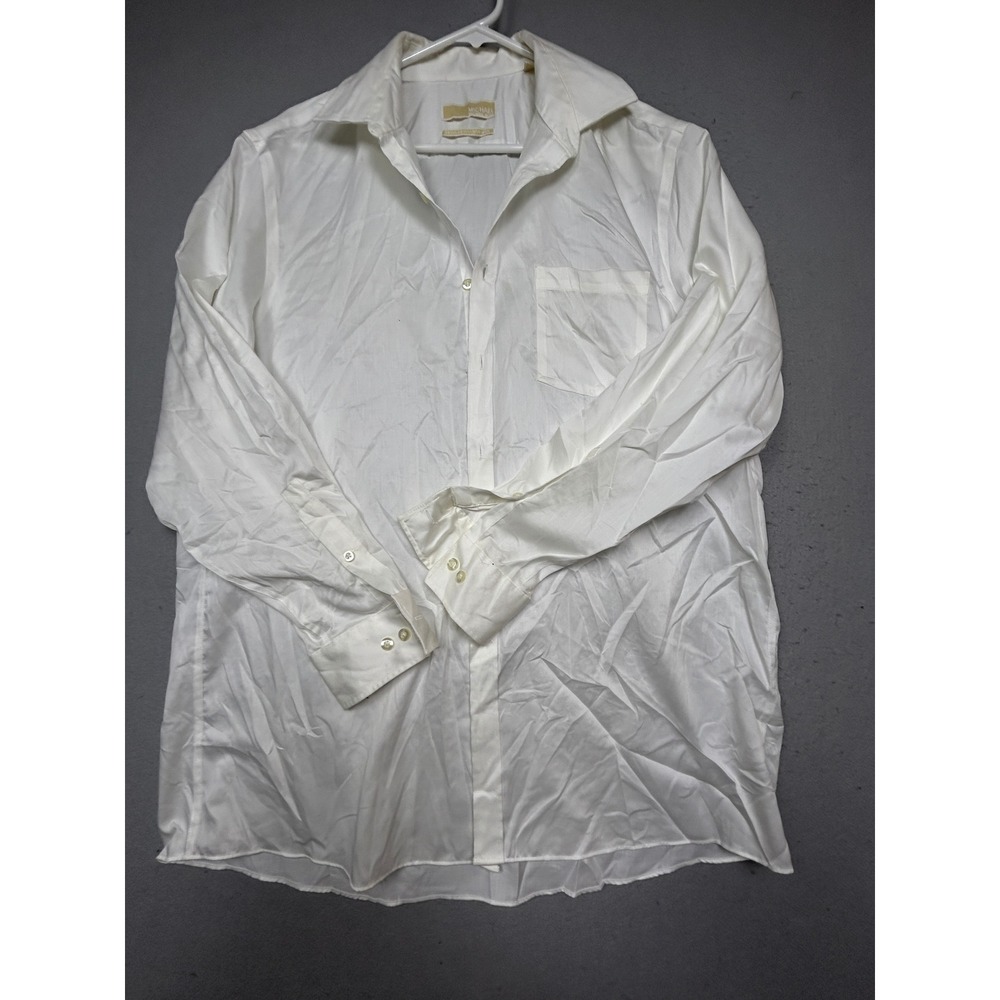 Michael Kors Dress Shirt Non Iron White 16.5 32/33 Mens
